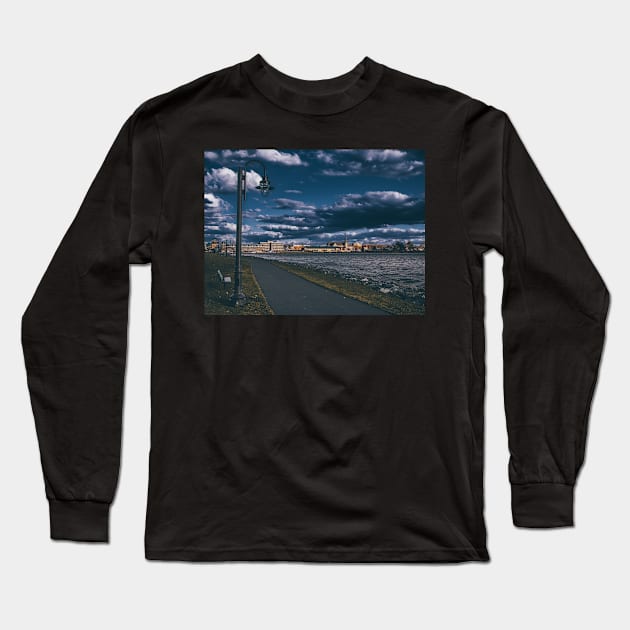 View of Bathurst City, New-Brunswick Canada V2 Long Sleeve T-Shirt by Family journey with God